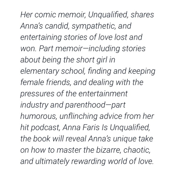 HARDCOVER Unqualified by Anna Faris - Picture 8 of 8